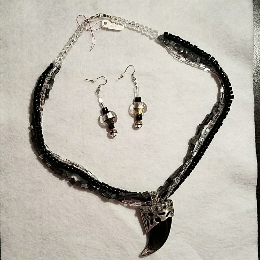 Handcrafted Necklace & Earrings Set